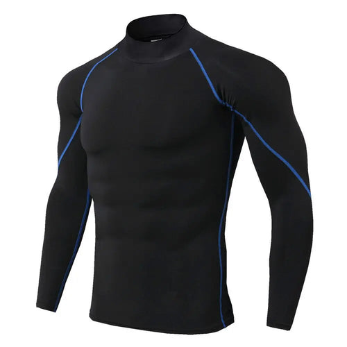 Men Sport T-shirt Quick Dry Bodybuilding Running Shirt Long Sleeve