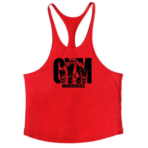 Men's Fitness Bodybuilding Tank Tops Brand Gym Sportswear Cotton