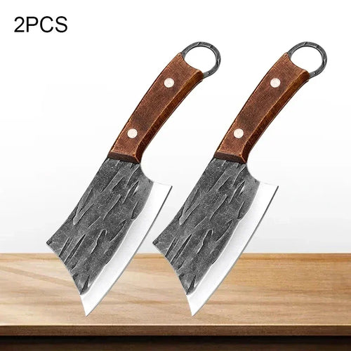 Hande Forged Stainless Steel Kitchen Chopper Cleaver Butcher Knife