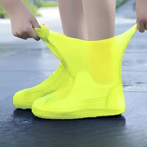 1 Pair Rubber Rain Boot Overshoes For Outdoor Use Silicone Waterproof