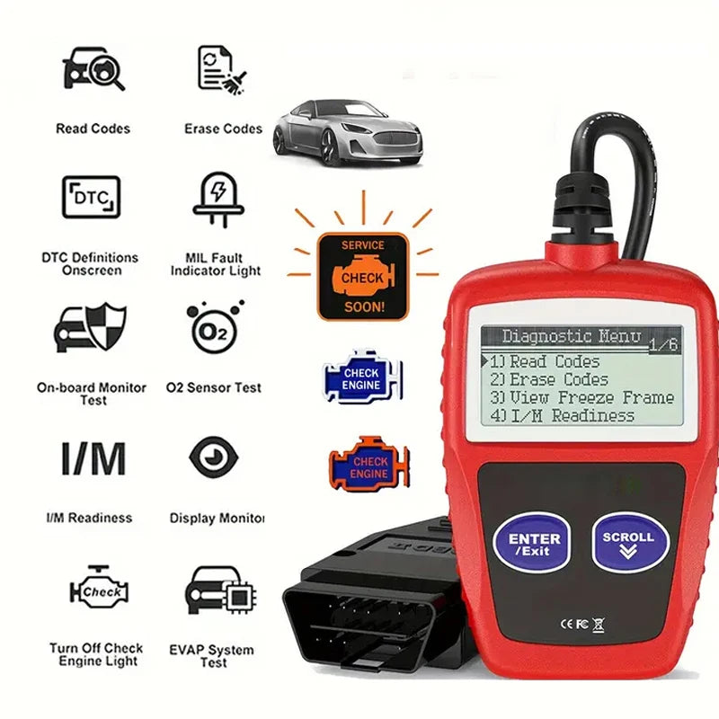 1 PC Car Fault Diagnosis Instrument Obd2 Clear Fault Codes Diagnostic