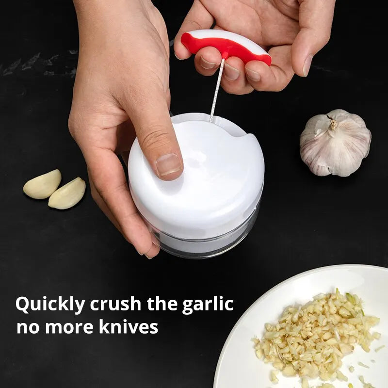 1pc Multi-Function Hand Pull Garlic Press Masher Household Durable