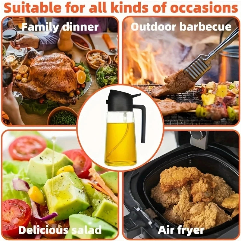 Kitchen Oil Sprayer Household Spray-pour Dual-purpose Air Fryer Olive