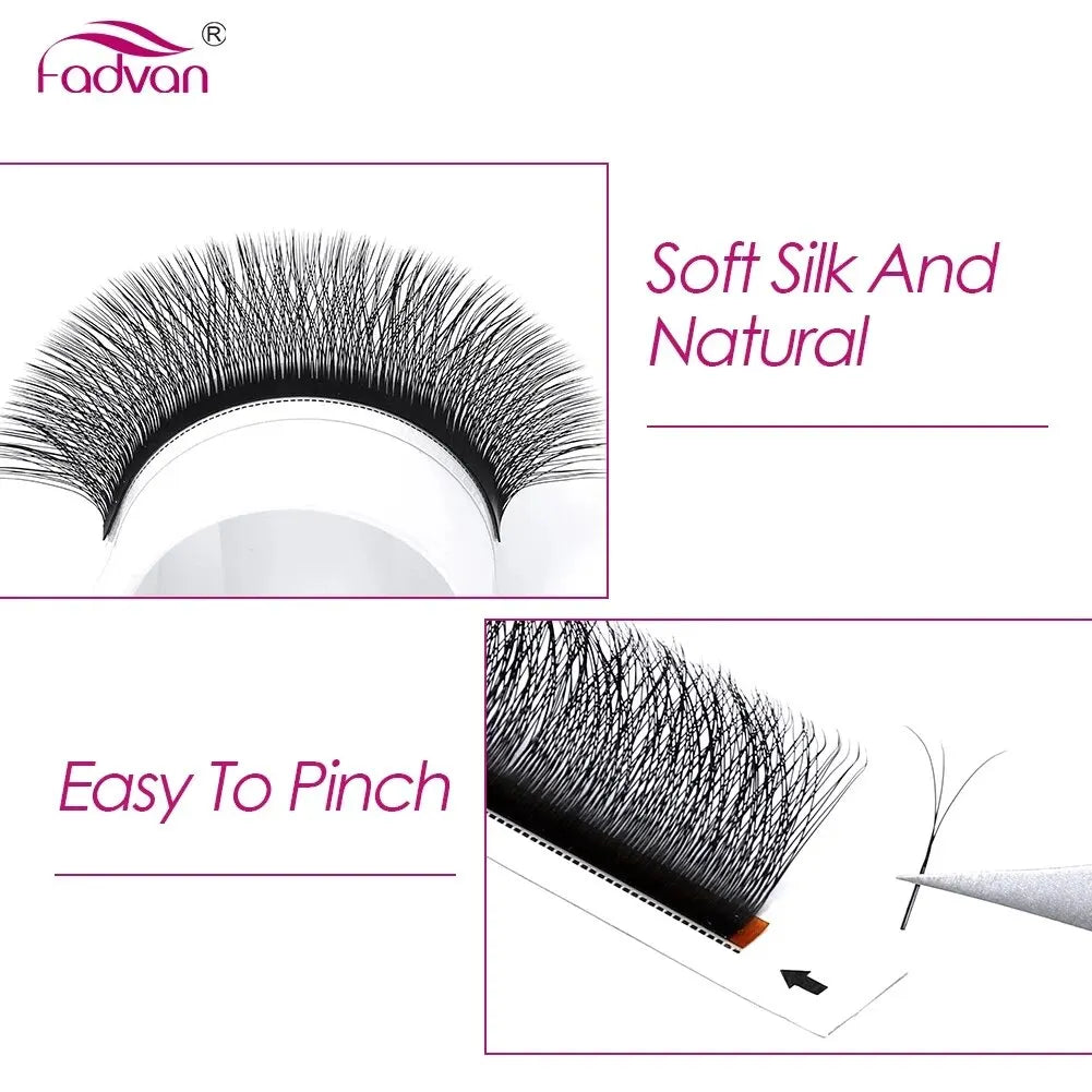 Fadvan 4D W In Shape Eyelash Extension Premade Volume Fans Soft Style