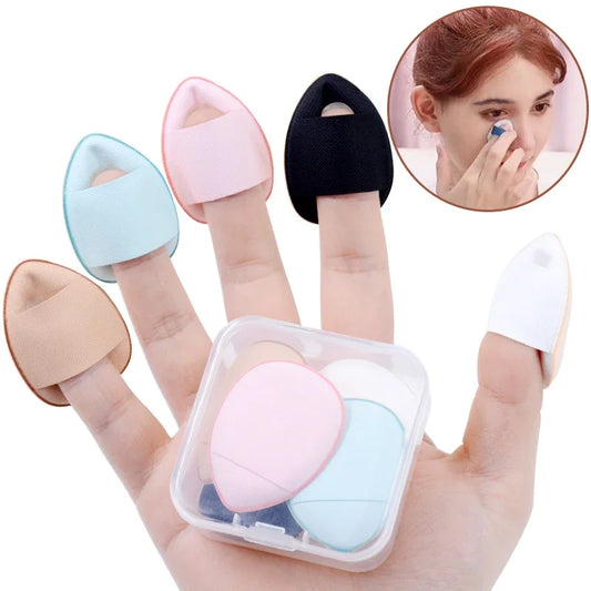 5/10Pcs Mini Finger Puff Foundation Small Air Cushion Powder Sponge