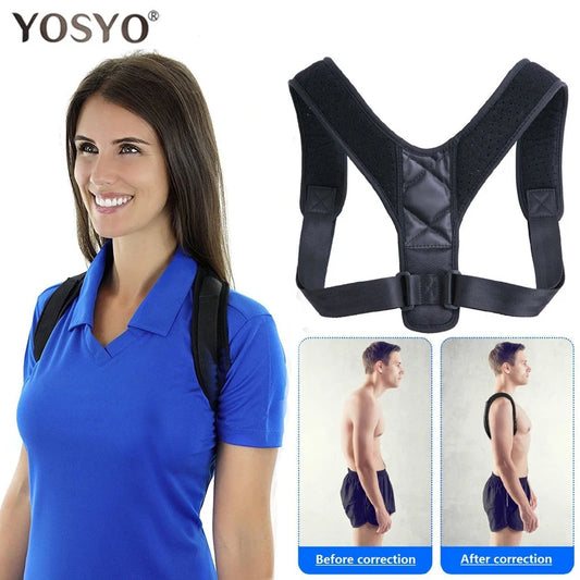 YOSYO Brace Support Belt Adjustable Back Posture Corrector Clavicle