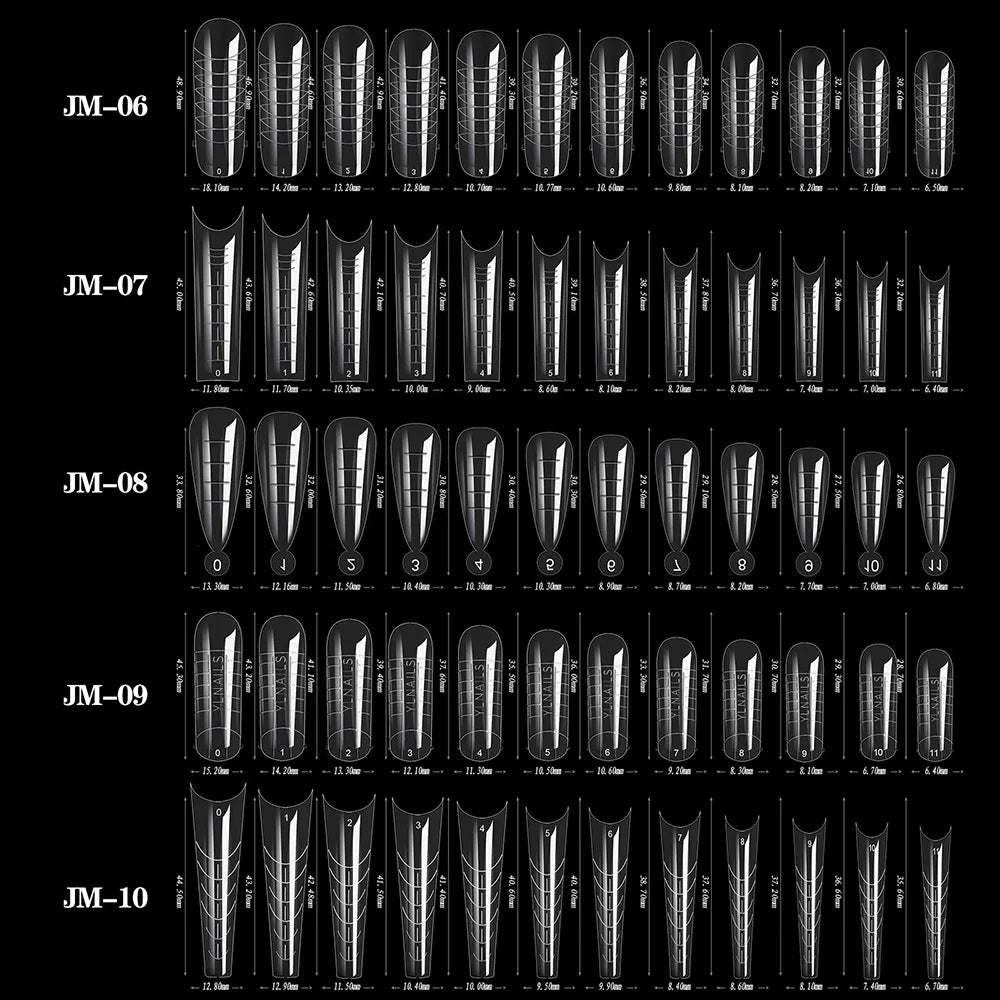 Fake Nail Forms Tips UV Gel For Extension Building Gel Polish Fake