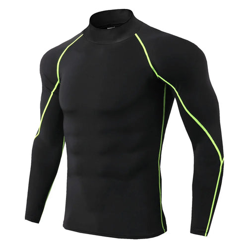 Men Sport T-shirt Quick Dry Bodybuilding Running Shirt Long Sleeve