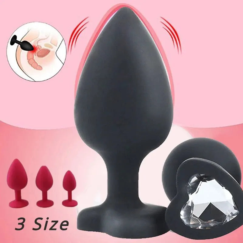 3 Size Silicone Butt Plug Anal Plug Prostate Massage Stimulator Anal