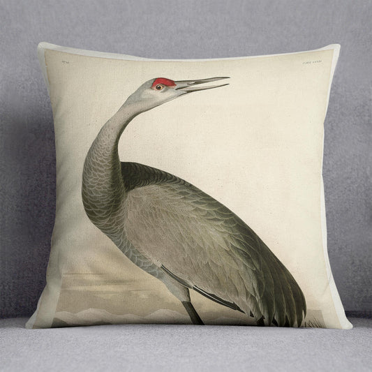 Whooping Crane by Audubon Cushion