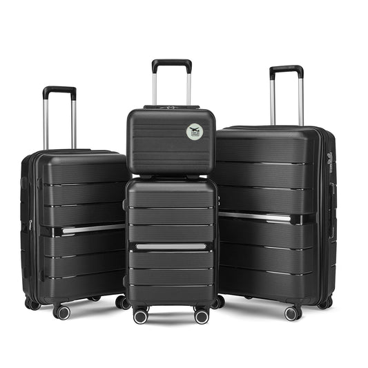 Luggage Sets 4 Piece(14/20/24/28) PP Lightweight & Durable Expandable