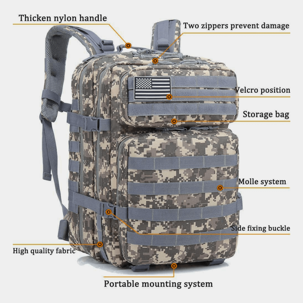 Tactical 45L Molle Rucksack Backpack