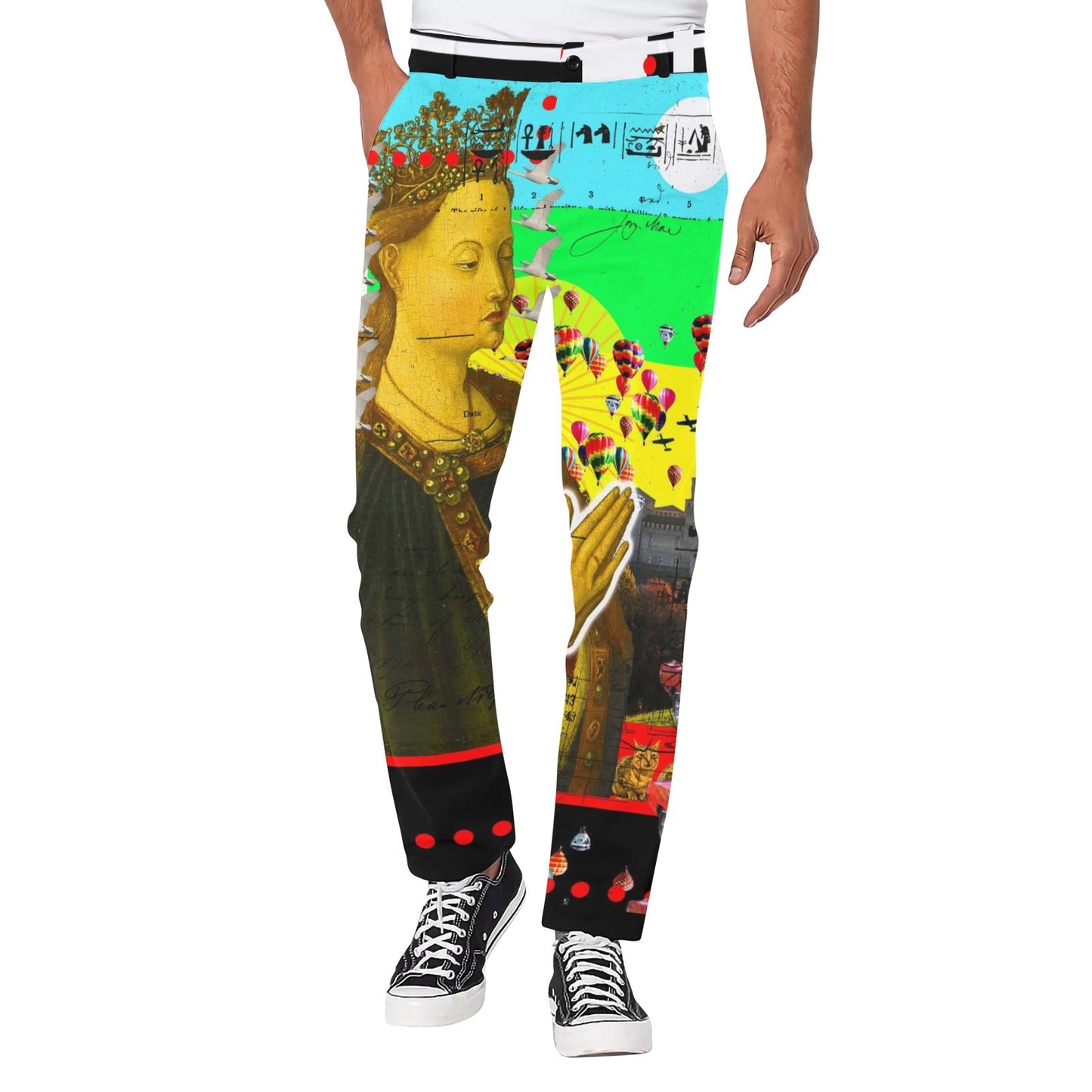 PRAYER II Men's All Over Print Casual Pants