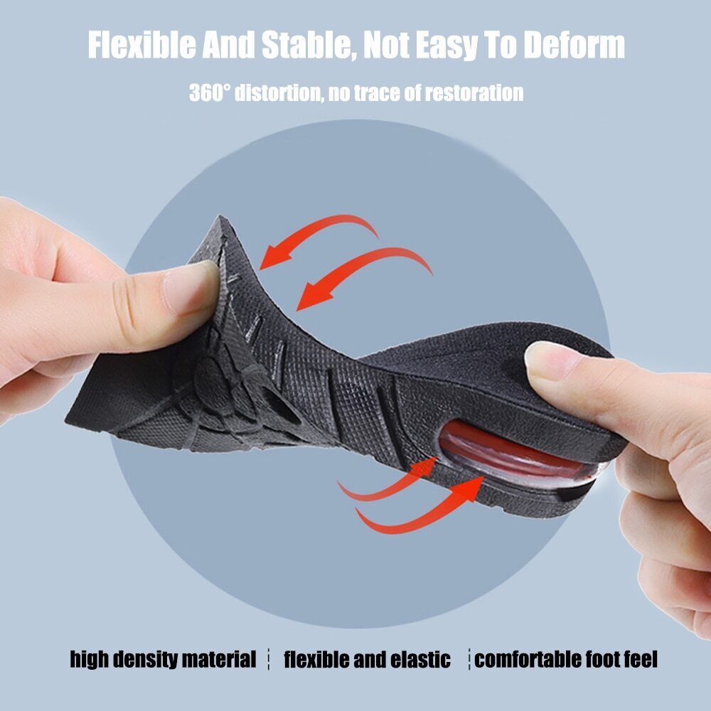 Invisible Height Increased Insole, Men Women Heel Lift Taller Shoe Ins