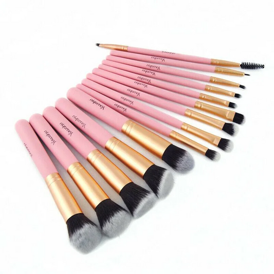 14pcs Pink Makeup Brushes Kit