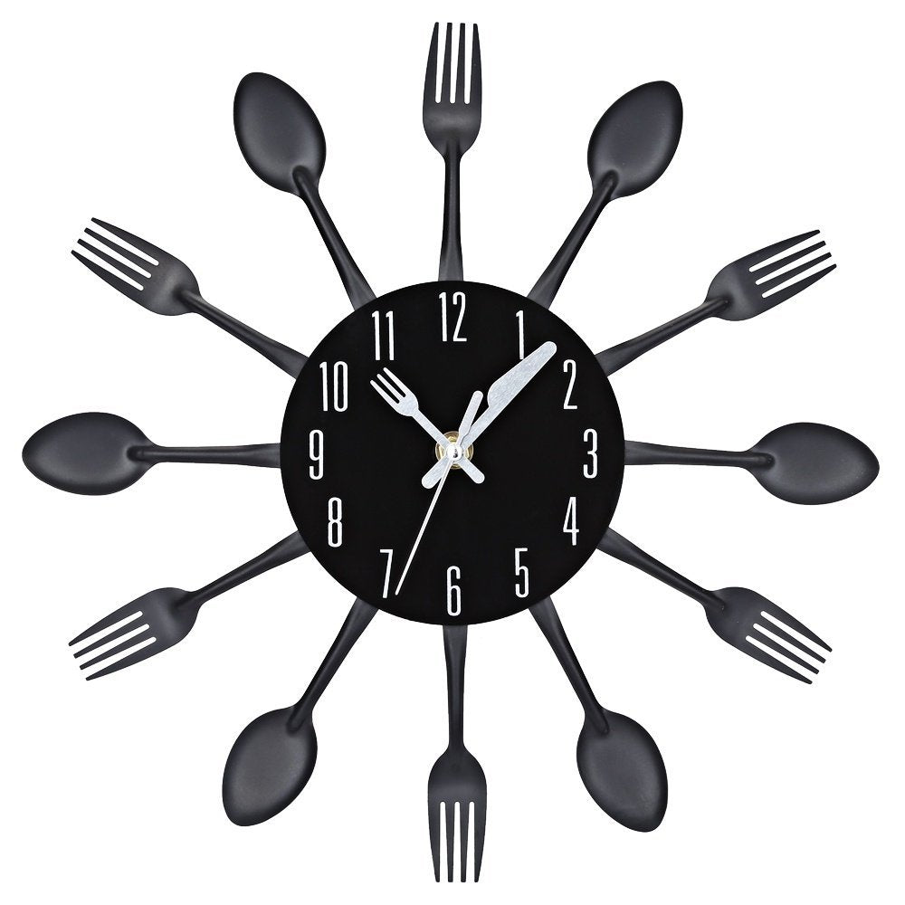 Kitchen Cutlery Wall Clock