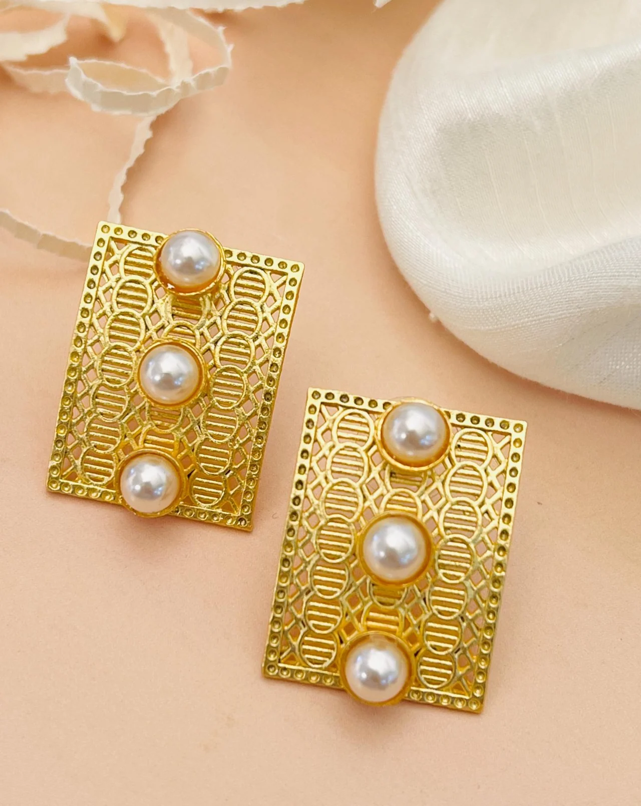 High-Quality Traditional Gold Plated Earrings