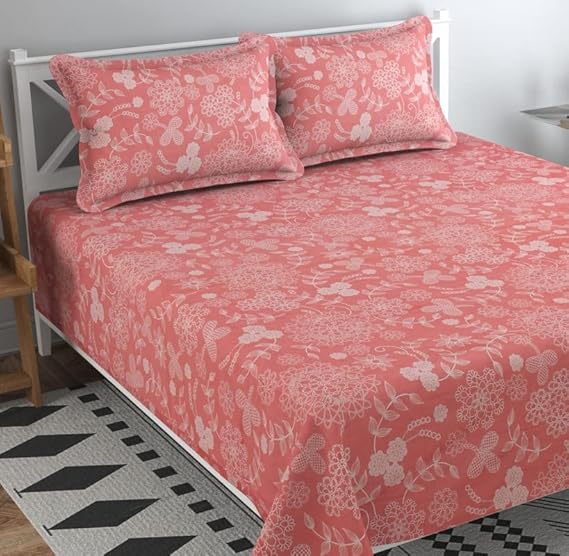 200 TC 100% Cotton Feel Bedsheet for Double Bed