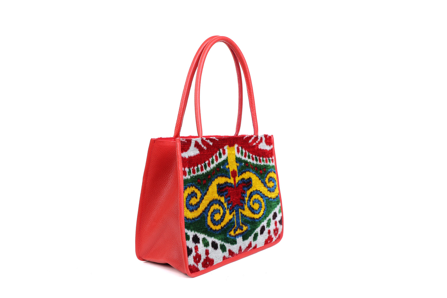 Aleyna Red Tribal Embroidery Women Bag