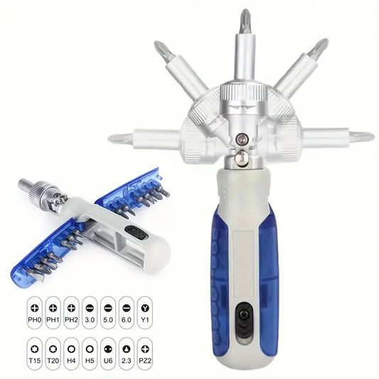 14-in-1 Multi-Bit Magnetic Ratchet Screwdriver Set