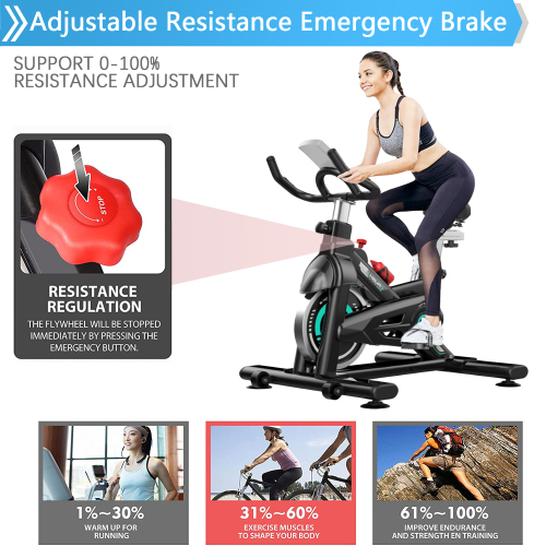 Indoor Stationary Exercise Cycling Training Bike for Home