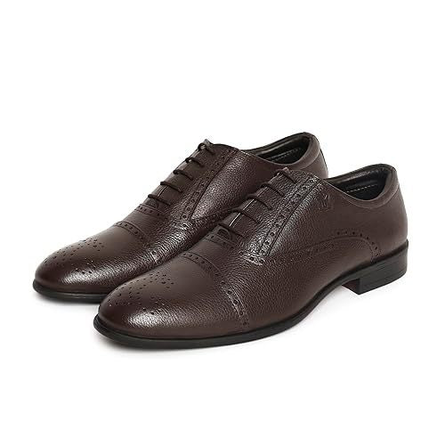 Genuine Leather Brown Formal Office Shoes for Men Latest Stylish