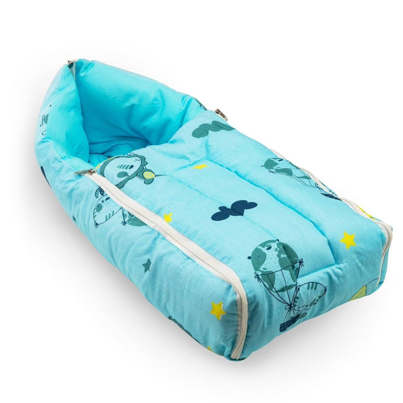 3 in 1 Baby Bed, Sleeping Bag & Carry Nest, Cotton Baby Bedding for