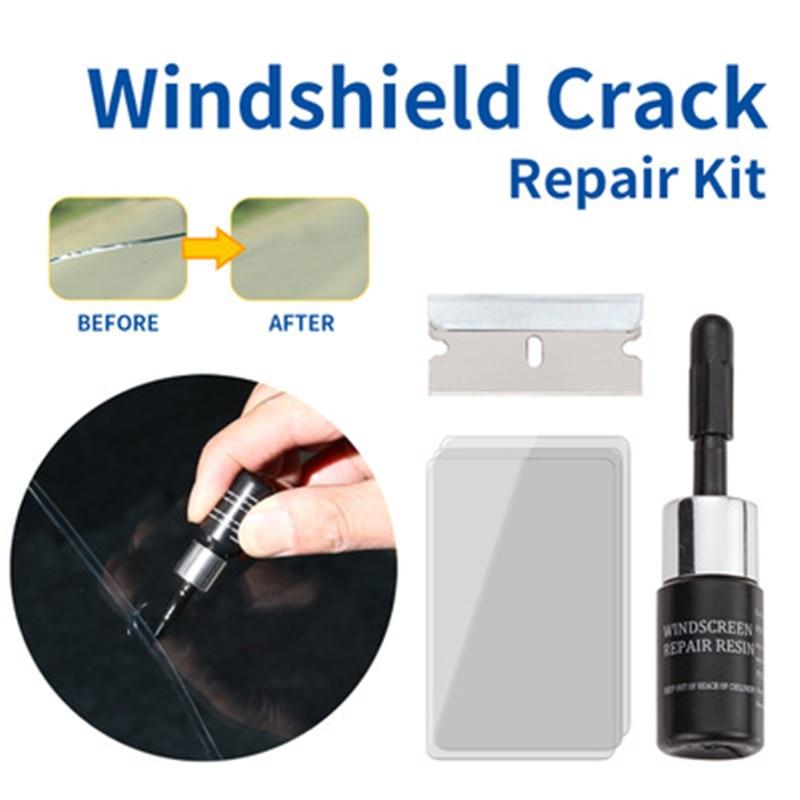 Auto Glass Windshield Repair Tool Set 5 Bottles Set